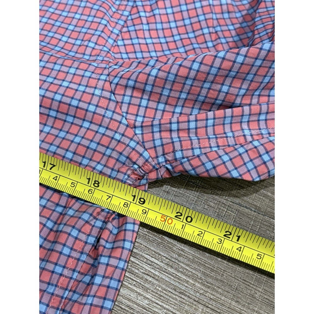 Vineyard Vines Whale Shirt Small‎ Slim Fit Button Down Plaid Nylon Spandex - Picture 8 of 8